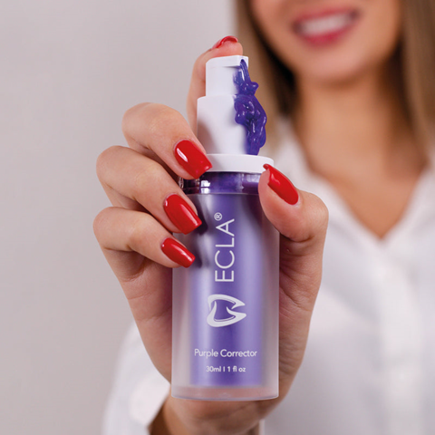 purple teeth whitening color corrector