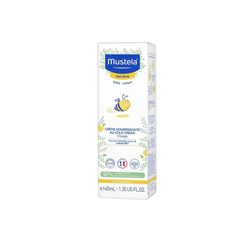 Mustela Nourishing Lotion with Cold Cream and Beeswax Face- Creme Nourrissant Visage 40ml