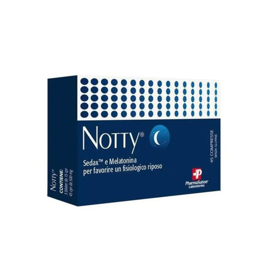 Notty Sedax and Melatonin sleep support supplement 45 tablets by PharmaSuisse
