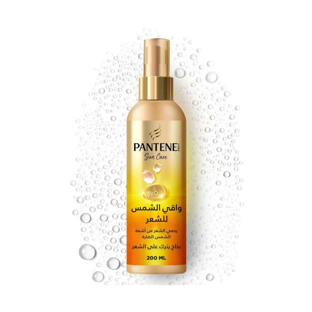 Pantene Sun Care Hair UV Protection Spray 200ml with Pro-V formula to help protect hair from UV rays, chlorine, saltwater, and heat damage.