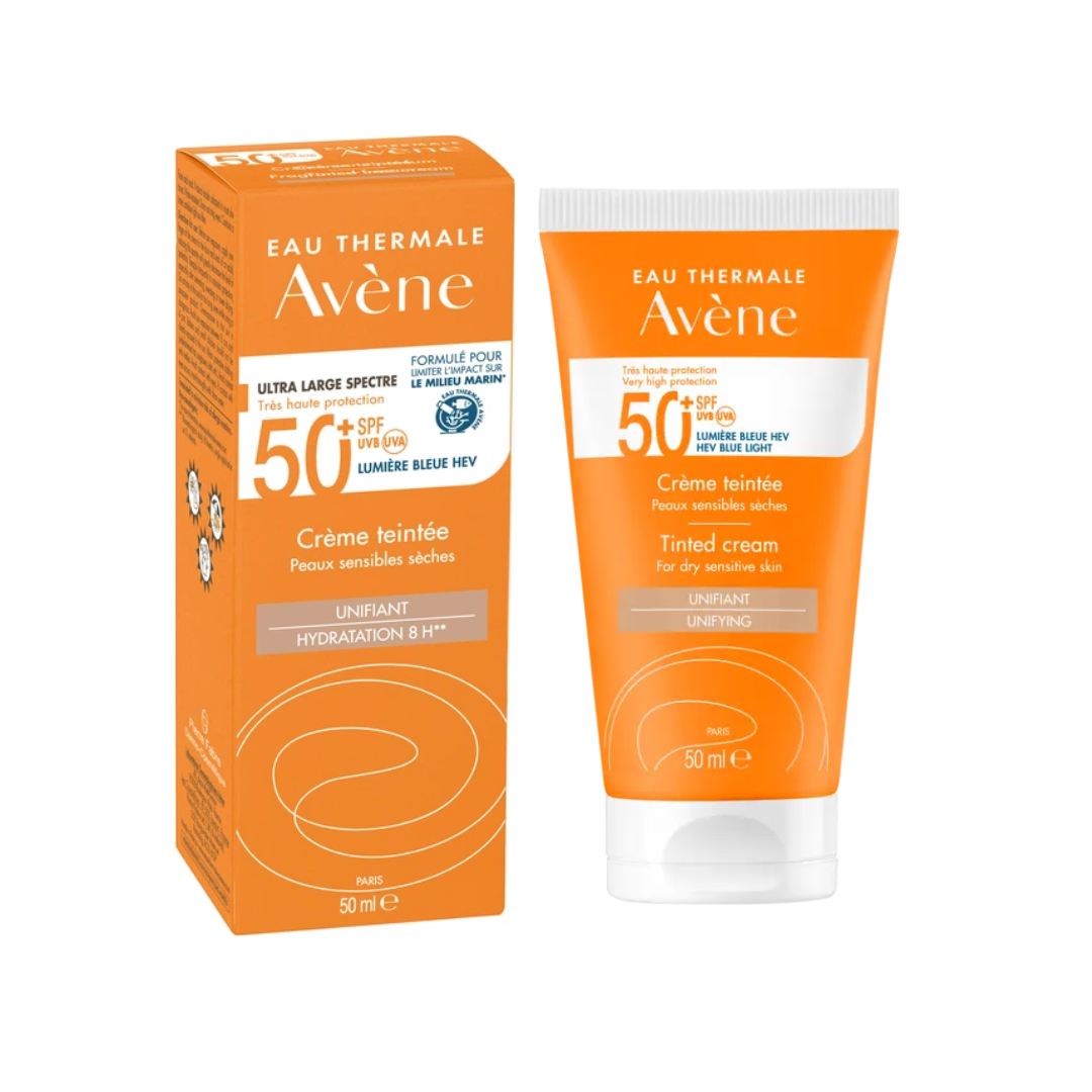 AVENE tinted sunscreen for dry sensitive skin SPF50