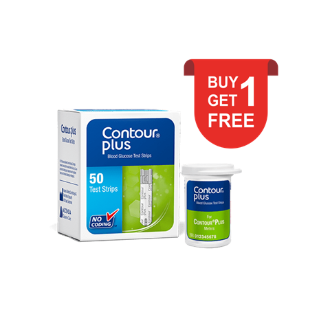 Contour Plus Glucose Test Strips 50's (Buy 1 get 1 FREE)