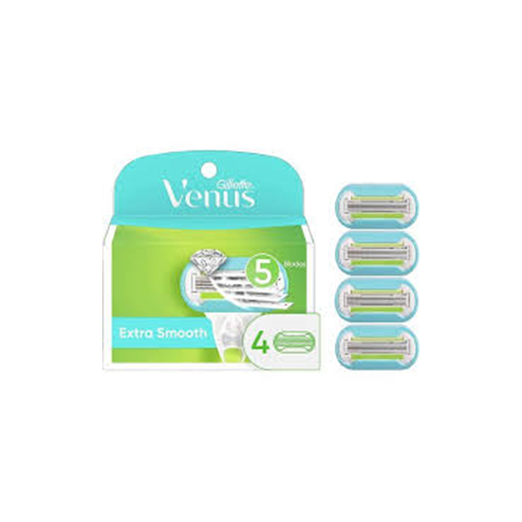 Gillette Extra Smooth Razor Blade Refills 4pcs