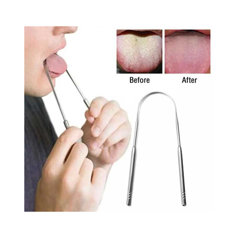 Stainless Steel Tongue Scraper 2pcs