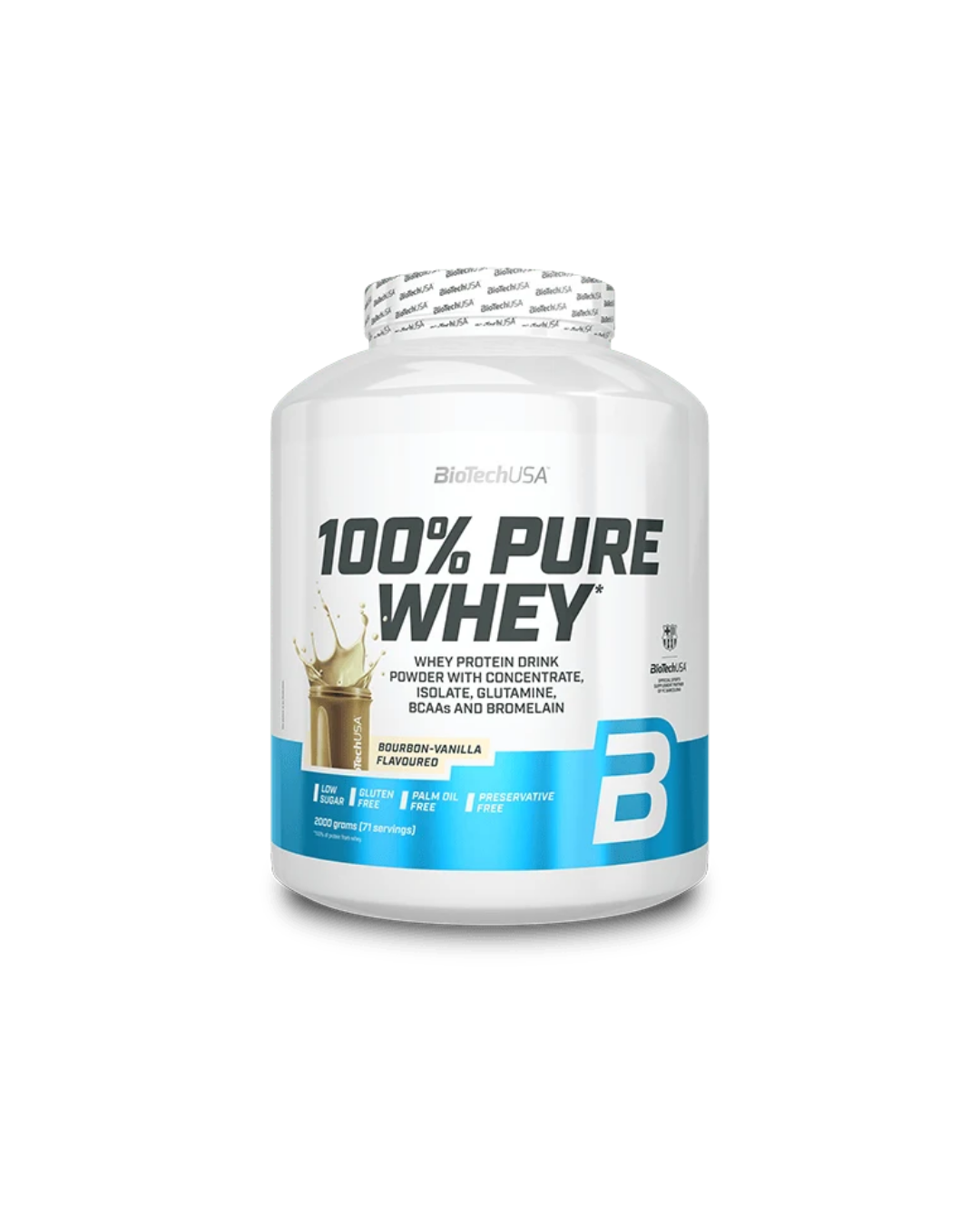 BioTechUSA 100% Pure Whey Protein 2000g – Premium Whey Protein for Muscle Growth & Recovery