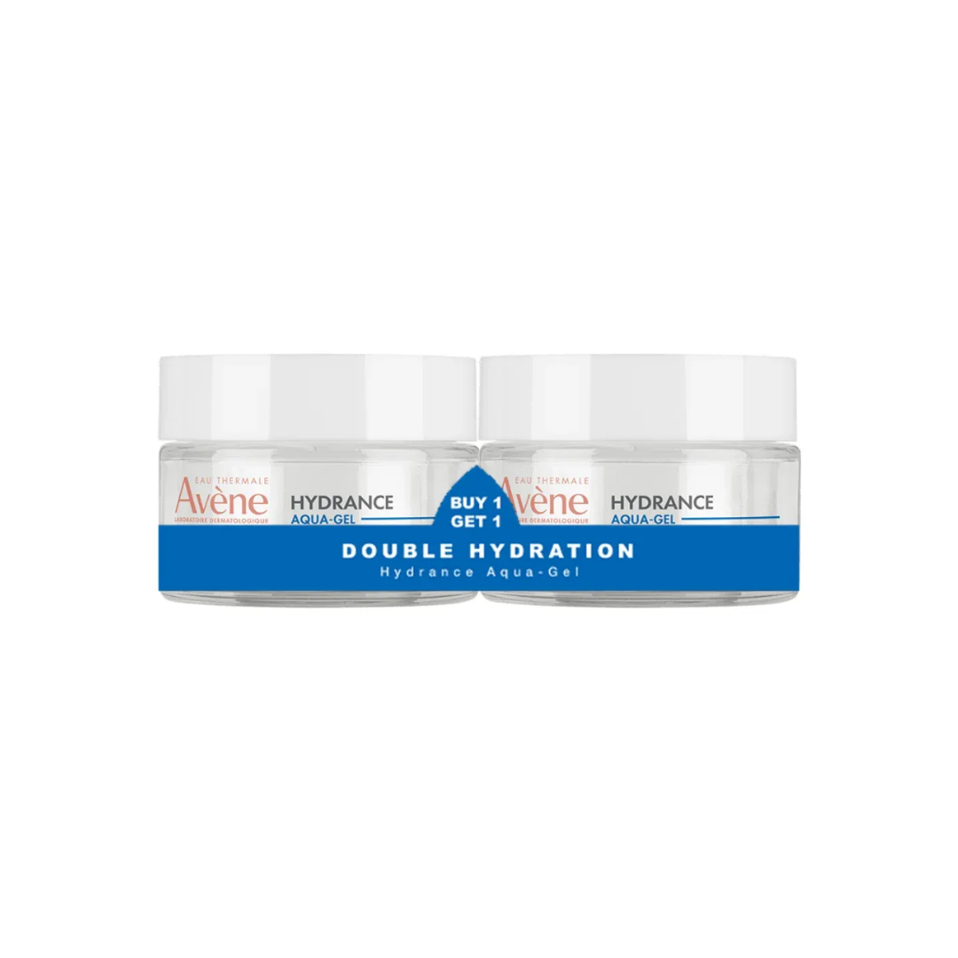 Avene Hydrance Aqua-Gel 50ml duo pack buy one get one free lightweight hydrating gel cream for sensitive dehydrated skin