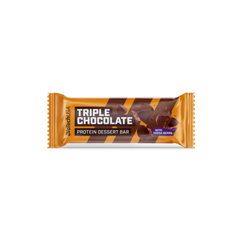 BIOTECH Triple Chocolate Protein Dessert Bar front packaging