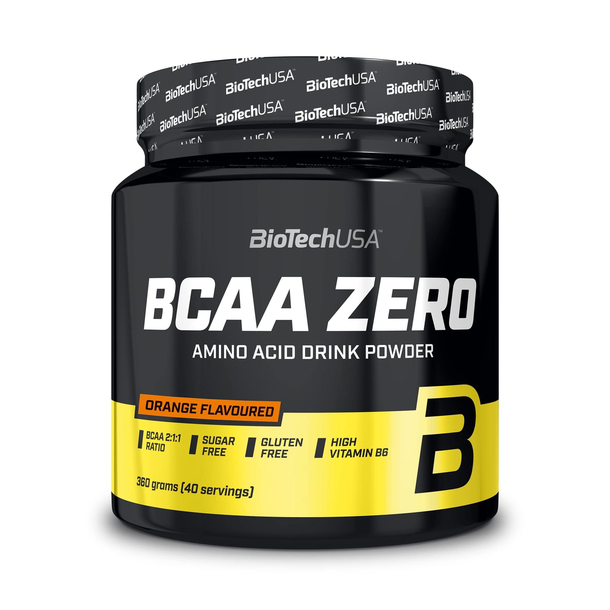 BiotechUSA BCAA Zero Orange Flavor 360g amino acid powder workout sports