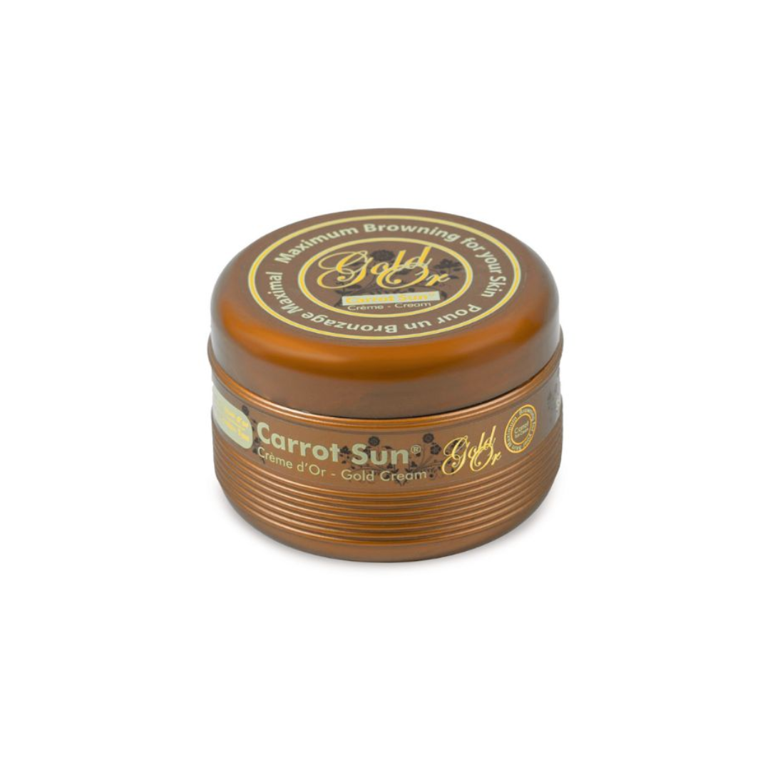 Carrot Sun Gold Cream tanning cream for deep golden bronze tan and radiant summer glow