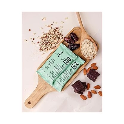 MAK BAR Almonds Pea Protein Dates Bar – Plant-Based Protein Snack (50 g)