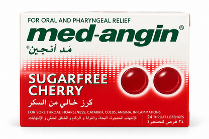 Med Angin Cherry sugar-free throat lozenges