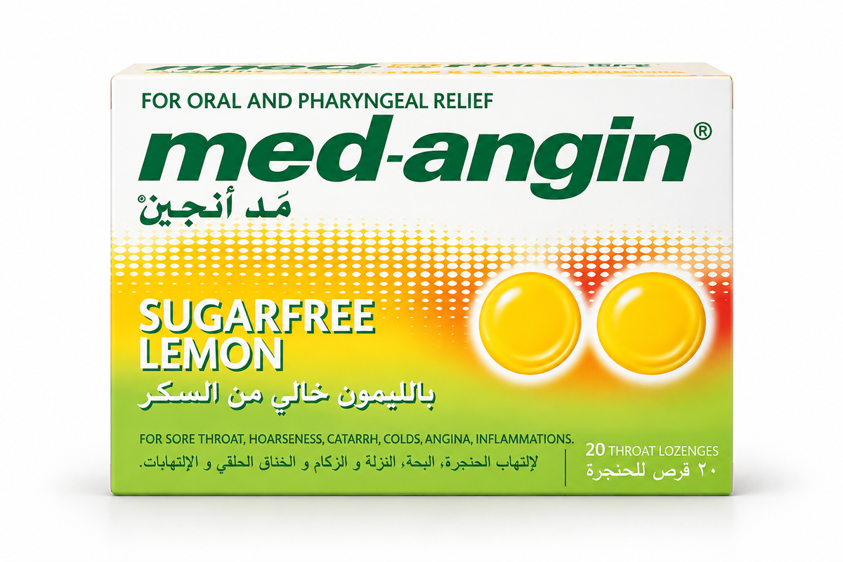 Med Angin Lemon sugar-free throat lozenges