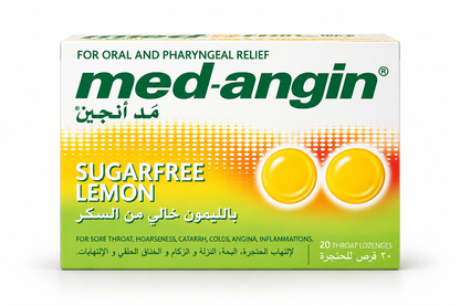 Med Angin Lemon sugar-free throat lozenges