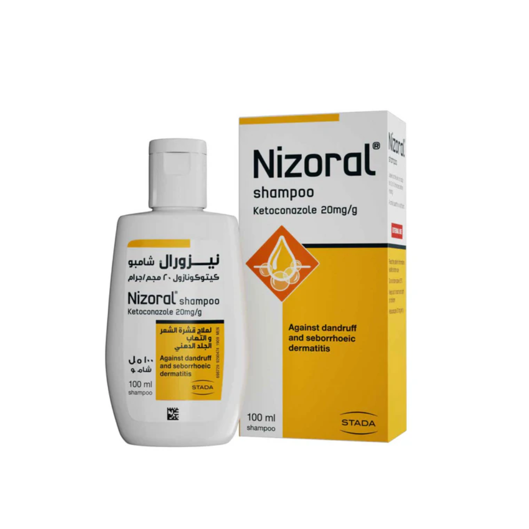 Nizoral Ketoconazole 2 percent shampoo 100ml for dandruff treatment itchy scalp and seborrheic dermatitis management