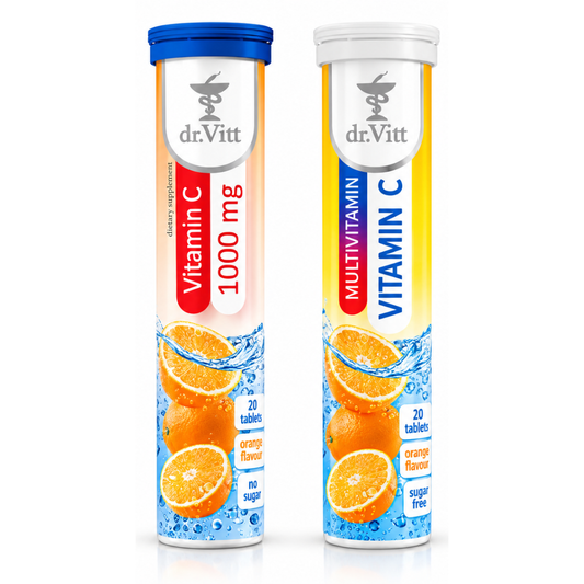 dr.Vitt Vitamin C 1000mg Effervescent Tablets 20 Tablets
