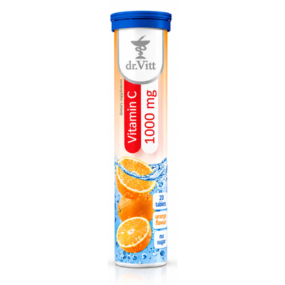 dr.Vitt Vitamin C 1000mg Effervescent Tablets 20 Tablets