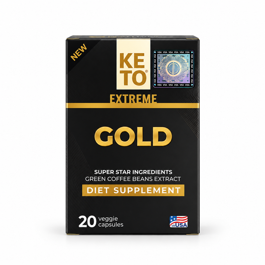 Keto Extreme Gold diet supplement with green coffee bean extract 20 veggie capsules
