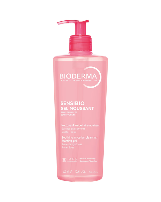 Bioderma Sensibio Gel Moussant – Gentle Foaming Cleanser for Sensitive Skin (200ml / 500ml)