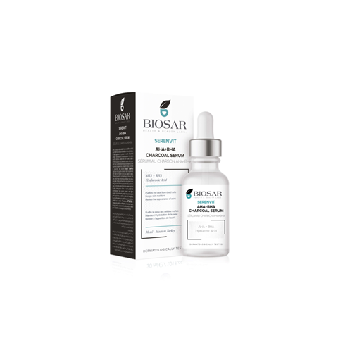 Biosar Serenvit AHA BHA Charcoal Serum 30ml