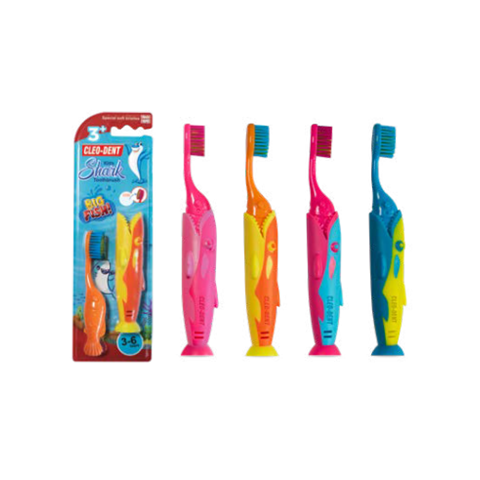Cleo Dent Toothbrush 3-6 years Soft Shark 2061