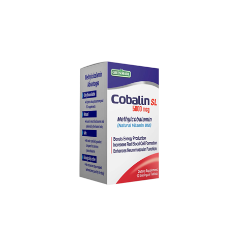 Cobalin SL 5000 (Vitamin B12) GreenMade 10caps