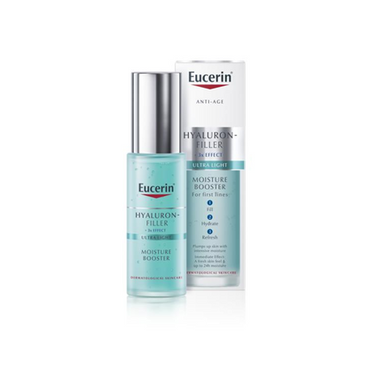 Eucerin skincare products on a white background
