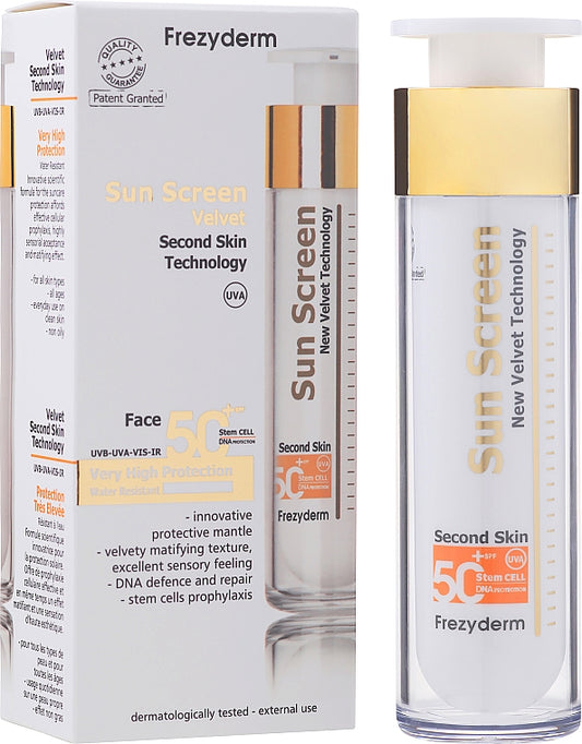 Frezyderm Sun Screen Velvet Face SPF 50+ 50 ml