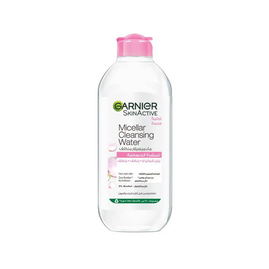 Garnier SkinActive Micellar Cleansing Water bottle on a white background
