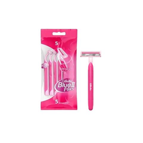 Gillette Blue 2 Plus UltraGrip Disposable Razors For Women - 5Pcs