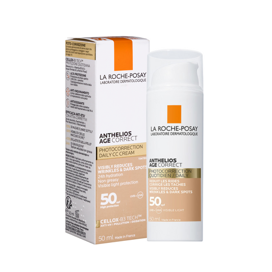 La Roche-Posay sunscreen cream and packaging on a white background