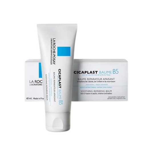La Roche-Posay Cicaplast Baume BS balm and packaging on a white background