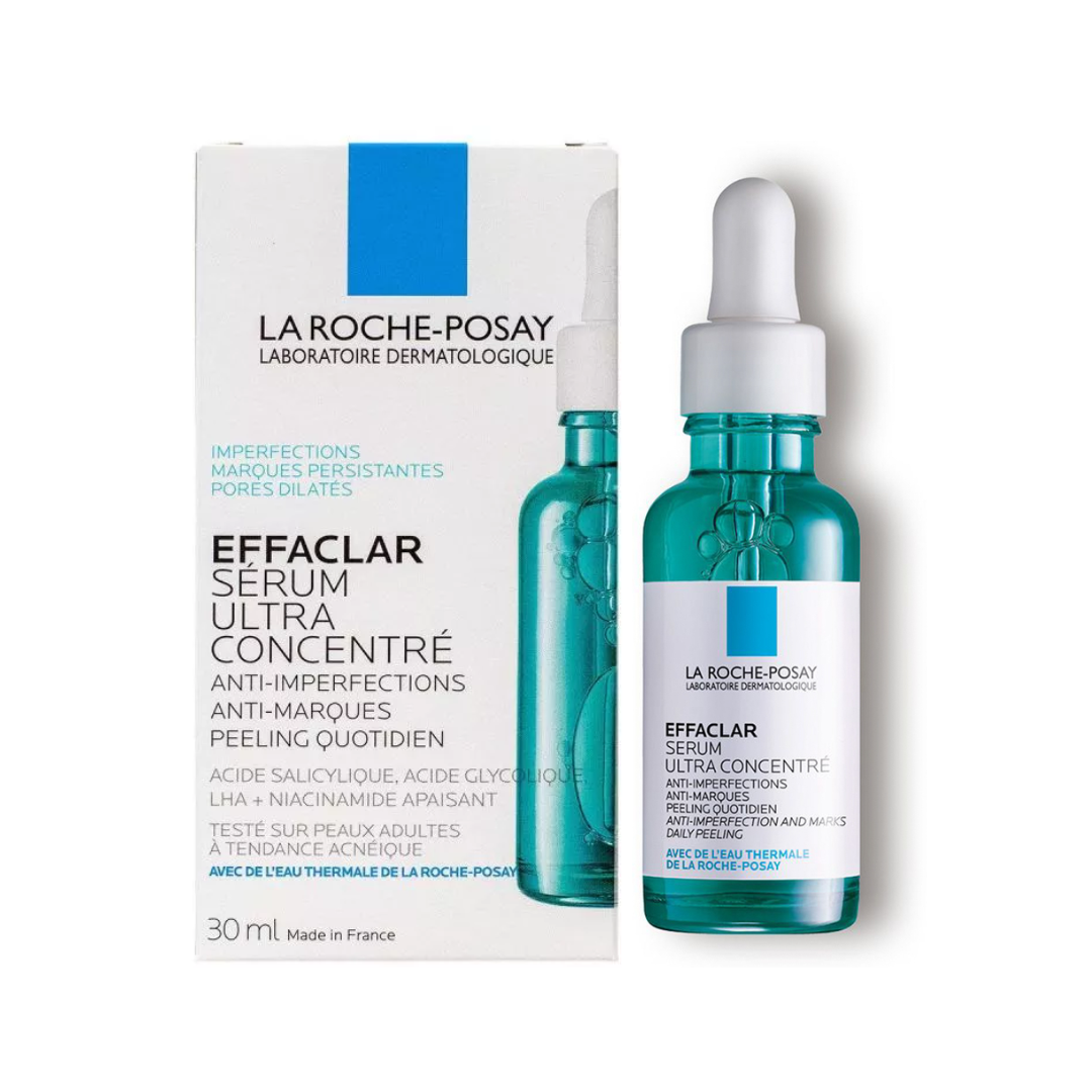 La Roche-Posay Effaclar serum and packaging on a white background