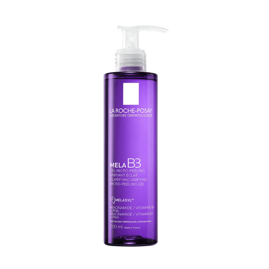 Purple bottle with a white pump on a white background