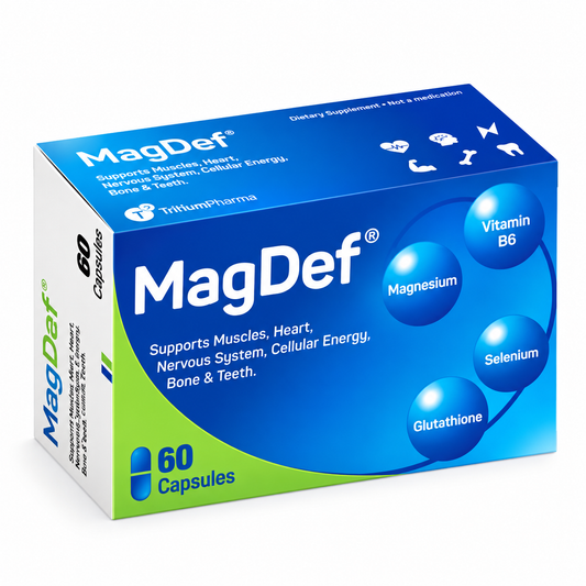 Magdef Magnesium 60 Tablets – Magnesium Supplement for Muscle & Nerve Function