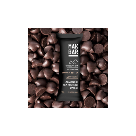 MAK BAR Almonds Pea Protein Dates Bar – Plant-Based Protein Snack (50 g)