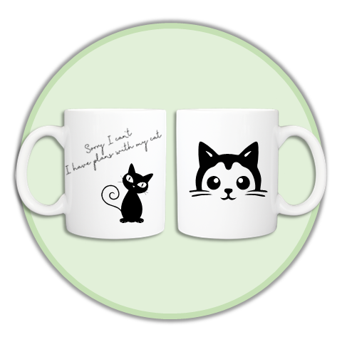 "I Have Plans With My Cat" Mug