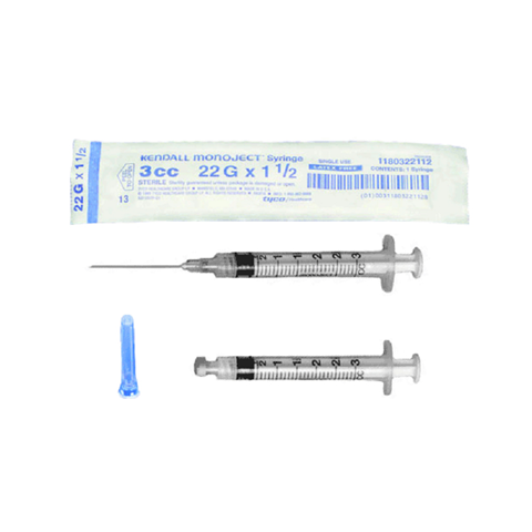 Syringue 3cc box of 100